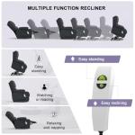 Electric Recliner Chair with Massage, Heat, and USB