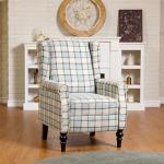 Light Blue Adjustable Recliner Chair for Relaxation