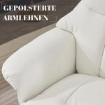 DEKKETO Ergonomic Recliner Chair with Footstool