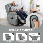 Electric Recliner Chair with Massage and Remote