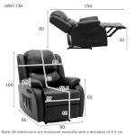 BTM Adjustable Recliner Chair with Side Pockets