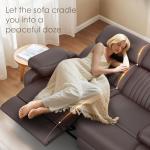 SQUEBILIFE Dual Recliner Sofa with Massage & Heat
