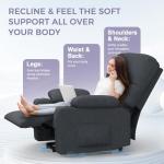 Electric Recliner Chair with Massage, Heat, and USB