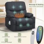 SQUEBILIFE Electric Recliner Chair with Heat & Massage
