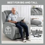 Electric Recliner Chair with Massage and Remote