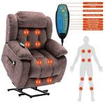 FammyLoft Electric Recliner Chair with Heat & Massage