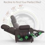 SQUEBILIFE Dual Recliner Sofa with Massage & Heat