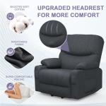 Electric Recliner Chair with Massage, Heat, and USB
