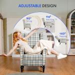 Light Blue Adjustable Recliner Chair for Relaxation