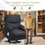 SQUEBILIFE Electric Recliner Chair with Heat & Massage