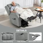 Electric Recliner Chair with Massage and Remote