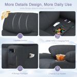 Electric Recliner Chair with Massage, Heat, and USB