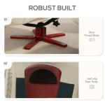 HOMCOM PU Leather Recliner Chair with Footstool