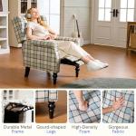 Light Blue Adjustable Recliner Chair for Relaxation