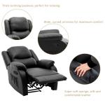 BTM Adjustable Recliner Chair with Side Pockets