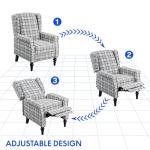 Light Blue Adjustable Recliner Chair for Relaxation
