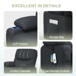 SQUEBILIFE Electric Recliner Chair with Heat & Massage