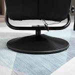HOMCOM Faux Leather Massage Recliner Chair with Footstool