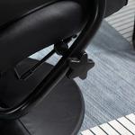 HOMCOM Faux Leather Massage Recliner Chair with Footstool