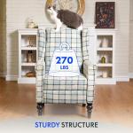 Light Blue Adjustable Recliner Chair for Relaxation