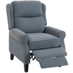 HOMCOM Grey Fabric Recliner Armchair