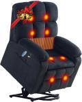 Heated Vibration Massage Electric Recliner Armchair