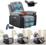 Heated Massage Electric Recliner Armchair Sofa