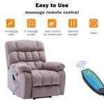 Electric Recliner Sofa with Massage and Heat