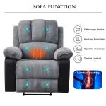 Heated Massage Electric Recliner Armchair Sofa