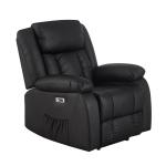 Heated Leather Massage Recliner Chair with Support