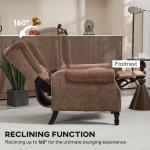 Vintage Wingback Recliner Chair with Tufted Back