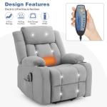 Electric Recliner Chair with Massage and Heat
