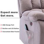 Electric Recliner Sofa with Massage and Heat