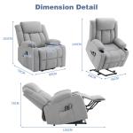 Electric Recliner Chair with Massage and Heat