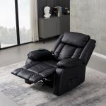Heated Leather Massage Recliner Chair with Support
