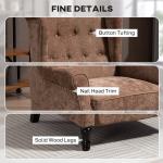 Vintage Wingback Recliner Chair with Tufted Back