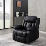Heated Leather Massage Recliner Chair with Support