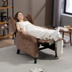 Vintage Wingback Recliner Chair with Tufted Back