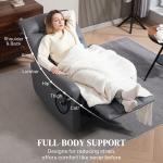 Grey Electric Recliner Chair with USB & Phone Holder