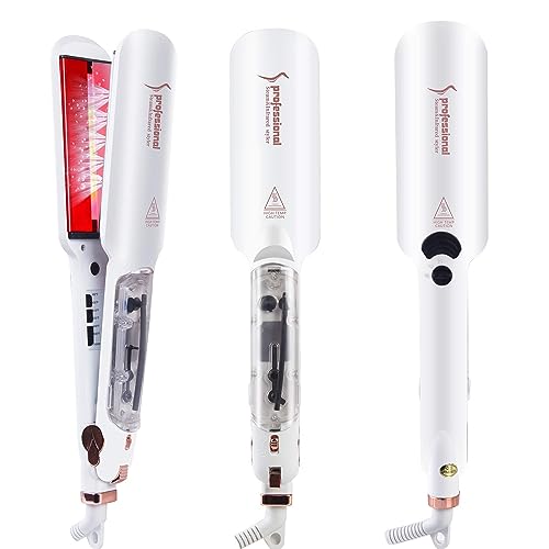 2-in-1 Infrared Flat Iron & Curler for Hair