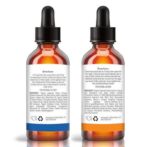 TruSkin Retinol & Vitamin C Face Serum Duo