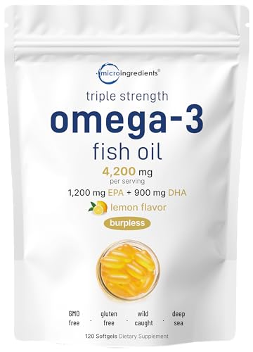 Triple Strength Omega 3 Fish Oil Softgels