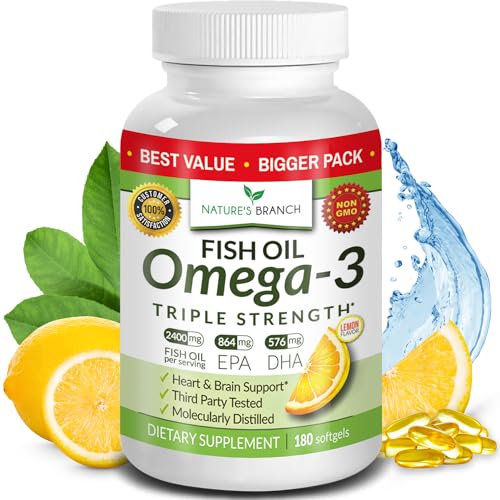 Triple Strength Omega 3 Fish Oil Softgels