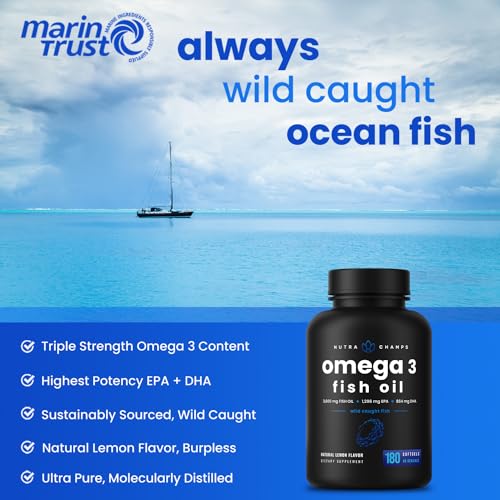 High Potency Omega 3 Fish Oil Capsules