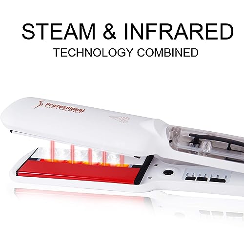 2-in-1 Infrared Flat Iron & Curler for Hair