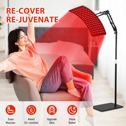 Adjustable Infrared Red Light Therapy Lamp for Skin Care