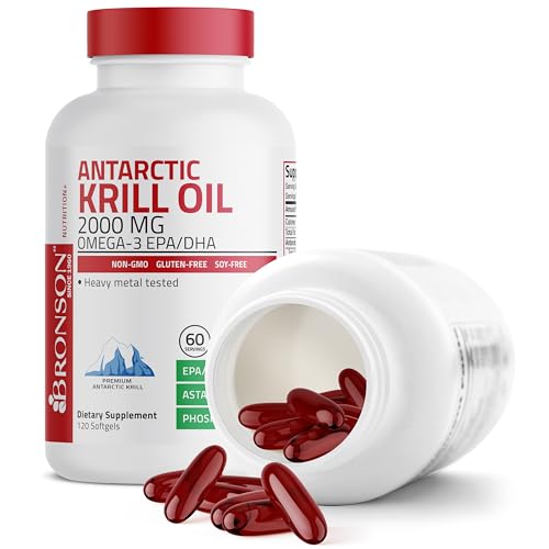 Bronson Antarctic Krill Oil 2000 mg Softgels