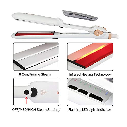 2-in-1 Infrared Flat Iron & Curler for Hair