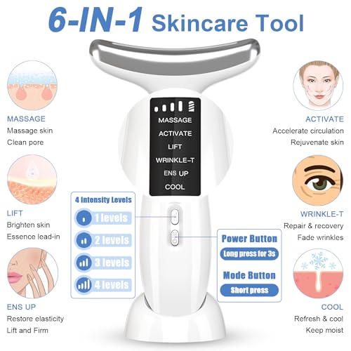 Infrared Face & Neck Anti-Aging Massager Device with LED
