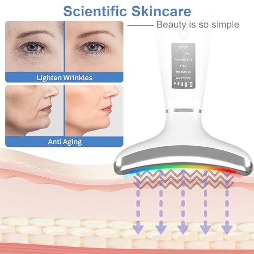 Infrared Face & Neck Anti-Aging Massager Device with LED